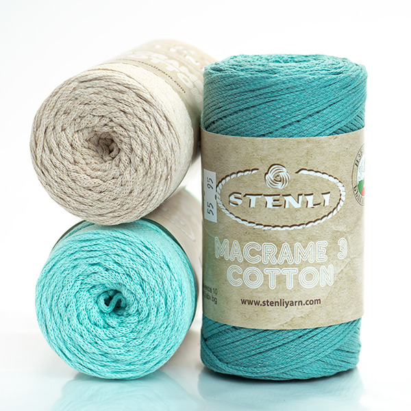 Stenli yarn Macrame Cotton 3 mm